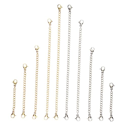 Lurrose 1 Satz Schmuckverlängerungen Teiliges Mit Karabinerverschluss Längen Kettenverlängerung Für Halsketten Armbänder Fußkettchen Sicherer Halt Vielseitig Einsetzbar Glänzend 10 Stück Lurrose 1 Satz Schmuckverlängerungen Teiliges Mit Karabinerverschluss Längen Kettenverlängerung Für Halsketten Armbänder Fußkettchen Sicherer Halt Vielseitig Einsetzbar Glänzend 10 Stück von Lurrose