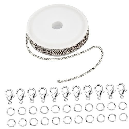 Lurrose 1 Satz Schmuckzubehör Herstellung von Kettenschmuck Öffner Männer Haken bastelzeug the craft multifunktionswerkzeug DIY Karabinerverschluss Bastelkette selber machen Eisen Silver von Lurrose