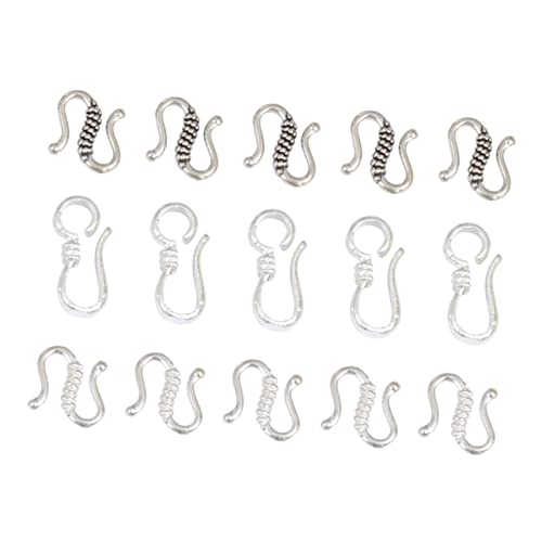 Lurrose 1 Satz Schmuckzubehör Leichtgewichtige Schmuckverbinder Elegant Aussehende Schmuckteile Herstellung Von Goldkettenschmuck Anhänger Schnalle Zur Schmuckherstellung Silver 40 Stück von Lurrose