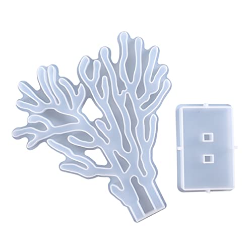 Lurrose 1 Satz Shape Silicone Mold Set Diy Silikonform Set für Handgemachte Korallenornamente für Kreative Bastelprojekte Am Schreibtisch von Lurrose