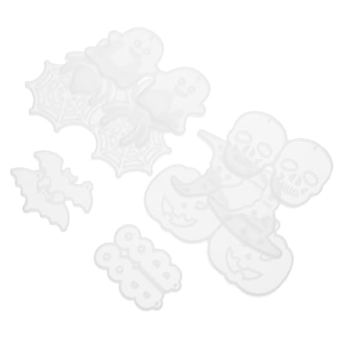 Lurrose 1 Satz Silikonform Für Anhänger Web-halloween Halloween-schmuckformen Schmuckherstellung Schmuck Machen Gießform Aus Silikon Halloween-silikonformen Kieselgel Transparent 8 Stück von Lurrose