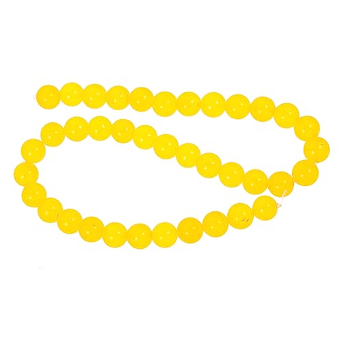 Lurrose 1 Satz Spieße aus weißem Topasstein Edelstein Halskette Gold Charme Schmuck lose Perlen schmuck herstellen natursteinperlen Ohrringe lose Perlen Ohrringe Perlen weißer Stein Yellow von Lurrose