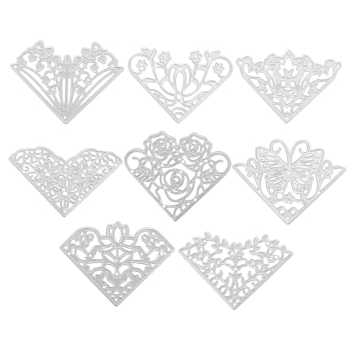 Lurrose 1 Satz Stanzform Für Handwerk Stempel Prägen Stirbt Für Die Kartenherstellung Geprägt Album-stanzformen Scrapbooking-stanzformen Stahl Mit Hohem Kohlenstoffgehalt Silver 8 Stück von Lurrose