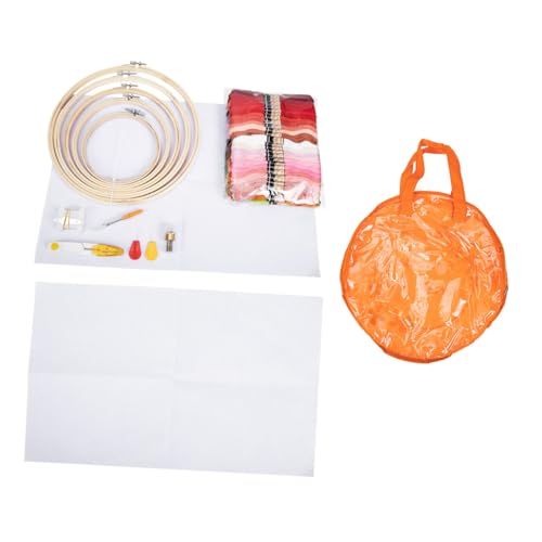 Lurrose 1 Satz Stickerei Set für Anfänger Farben Garn Bambus Stoffe Orange Tasche für Diy Projekte und für Embroidery Fans Lurrose 1 Satz Stickerei Set für Anfänger Farben Garn Bambus Stoffe Orange Tasche für Diy Projekte und für Embroidery Fans von Lurrose
