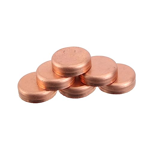 Lurrose 1 Satz Teiliges Kupferverschlusskappen Für Hochwertige Schweiß Und Kühlzubehörteile Gold Innen Durchmesser Wandstärke 10 Stück Lurrose 1 Satz Teiliges Kupferverschlusskappen Für Hochwertige Schweiß Und Kühlzubehörteile Gold Innen Durchmesser Wandstärke 10 Stück von Lurrose