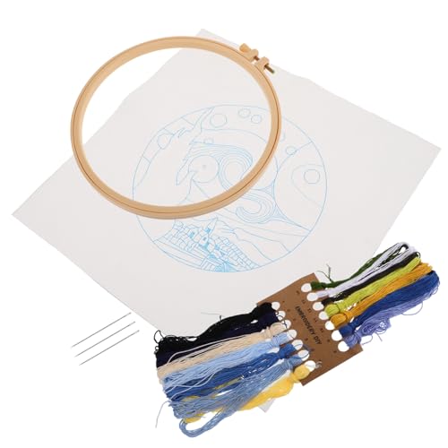 Lurrose 1 Satz Van Gogh Kreuzstichset für Erwachsene Diy Stickerei Kit mit Vorgedrucktem Design Geeignet für Anfänger und Kunstliebhaber Umfassendes Handarbeitsset für Kreative Projekte von Lurrose