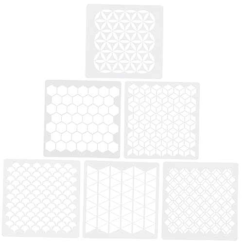 Lurrose 1 Satz Wandmalerei-vorlage Für Schablone Malvorlagentafel Wandmalerei Vorlage Weiß 6 Stück Lurrose 1 Satz Wandmalerei-vorlage Für Schablone Malvorlagentafel Wandmalerei Vorlage Weiß 6 Stück von Lurrose