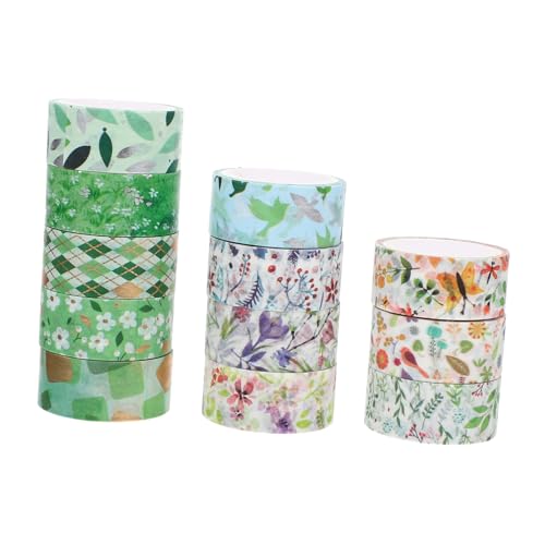 Lurrose 1 Satz Washi Tape Bastelbänder Scrapbook-diy-klebebänder Handkontenbänder Dekorative Bänder Für Heimwerker Washi-tapes Washi-diy-bänder Japanisches Papier 12rollen Lurrose 1 Satz Washi Tape Bastelbänder Scrapbook-diy-klebebänder Handkontenbänder Dekorative Bänder Für Heimwerker Washi-tapes Washi-diy-bänder Japanisches Papier 12rollen von Lurrose