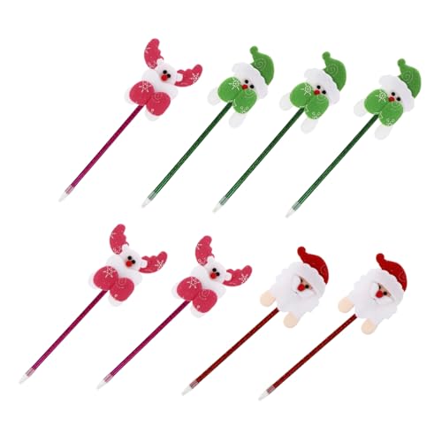Lurrose 1 Satz Weihnachts Stiftset Teilig Kreative Kugelschreiber Im Weihnachtsdesign Für Studenten Leicht Und Tragbar Für Familie Freunde Und Lehrer 8 Stück Lurrose 1 Satz Weihnachts Stiftset Teilig Kreative Kugelschreiber Im Weihnachtsdesign Für Studenten Leicht Und Tragbar Für Familie Freunde Und Lehrer 8 Stück von Lurrose