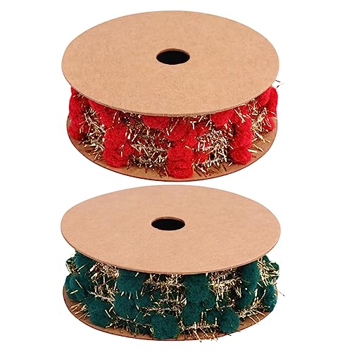 Lurrose 1 Satz Weihnachtsbommelband Ribbon Bandfeile Ziernieten Weihnachtsdeko Weihnachtsdeko Glitters Christbaumschmuck Pom Schleife Verpackungsband Dekoratives Band Polyester Rot 2rollen Lurrose 1 Satz Weihnachtsbommelband Ribbon Bandfeile Ziernieten Weihnachtsdeko Weihnachtsdeko Glitters Christbaumschmuck Pom Schleife Verpackungsband Dekoratives Band Polyester Rot 2rollen von Lurrose