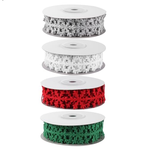 Lurrose 1 Satz Weihnachtsschneeflocken Weihnachtsgirlande Bänder Zum Verpacken Weihnachts Geschenkband Weihnachtsgeschenkband Geschenkbänder Ein Verpackungsband Diy Für Band Vlies 4rollen Lurrose 1 Satz Weihnachtsschneeflocken Weihnachtsgirlande Bänder Zum Verpacken Weihnachts Geschenkband Weihnachtsgeschenkband Geschenkbänder Ein Verpackungsband Diy Für Band Vlies 4rollen von Lurrose