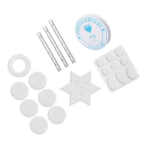 Lurrose 1 Satz Windspielform aus Epoxidharz Herstellung würfelunterlage einhelll förmchen verkleidung DIY-Materialien für Windglocken Formen zum Herstellen von Windspielen Kieselgel Weiß Lurrose 1 Satz Windspielform aus Epoxidharz Herstellung würfelunterlage einhelll förmchen verkleidung DIY-Materialien für Windglocken Formen zum Herstellen von Windspielen Kieselgel Weiß von Lurrose