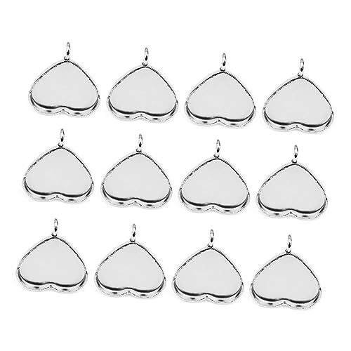 Lurrose 1 Satz Zubehör Zur Schmuckherstellung Ohrring Halterungen Ohrringhaken Ohrring Set Geformte Ohrringverschlüsse Für Ohrstecker Charms Edelstahl Schmuck Piercing 20 Stück von Lurrose
