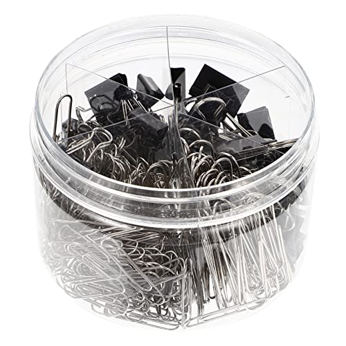 Lurrose 1 Schachtel Büroklammern Set Teiliges Silbernes Metall Clip Set zur Organisation von Dokumenten Notizen und Kabeln für Büro Schule und Zuhause Vielseitig Einsetzbar und Langlebig von Lurrose