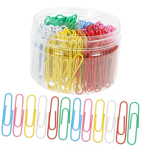 Lurrose 1 Schachtel Farbe lange Clip Schwalbenschwanz Datei Organizer Briefpapier multifunktionale gemischte feste Buch Bürobedarf Clip büroartikel büromaterial kleine Büroklammern von Lurrose