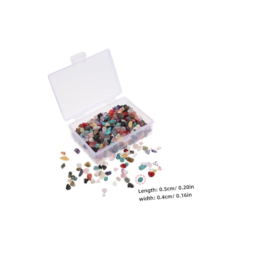 Lurrose 1 Schachtel Teiliges Natürliche Unregelmäßige Schmucksteine Glatte Mineralien Diy Bastelsteine für Kristallbaum Lebensbaum Armbänder Handgefertigte Edelsteinperlen Sammelkasten von Lurrose