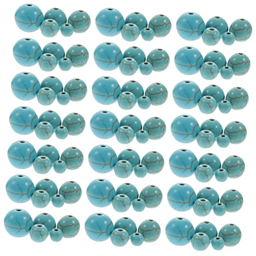 Lurrose 1 Schachtel Verstreute Perlen Steinperlen zur Schmuckherstellung Edelstein gemstone beads wohnungseinrichtung Halskette basteln lose Perlen für Schmuck DIY Bastelperlen Blue von Lurrose