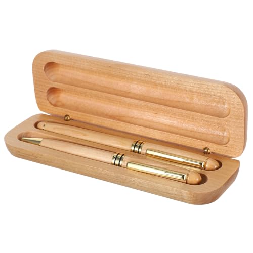 Lurrose 1 Set Füllfederhalter aus Holz: Gravierter Stift, feine Feder, Tintenpatronen, sanftes Schreiben, luxuriöser Ahorngriff für Signaturkalligraphie – Büro- und Schulbedarf Lurrose 1 Set Füllfederhalter aus Holz: Gravierter Stift, feine Feder, Tintenpatronen, sanftes Schreiben, luxuriöser Ahorngriff für Signaturkalligraphie – Büro- und Schulbedarf von Lurrose
