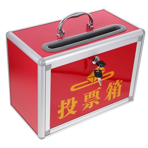 Lurrose 1 Stück Abstimmungsbox mit Schloss Sturdy für Fundraising Dokumente für Erwachsene von Lurrose