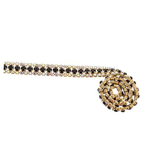 Lurrose 1 Stück Bling Wrap Roll Diy Schmuckzubehör mit Drei Drainagebohrungen für Kostüme Anpassbare Diamantkette für Kreative Accessoires für Diy und Dekorationen Lurrose 1 Stück Bling Wrap Roll Diy Schmuckzubehör mit Drei Drainagebohrungen für Kostüme Anpassbare Diamantkette für Kreative Accessoires für Diy und Dekorationen von Lurrose