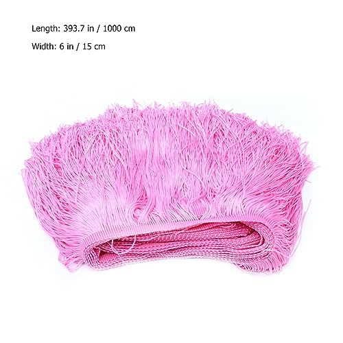 Lurrose 1 Stück Langer Breiter Fransenbesatz für Latin Dress Bühnenkleidung Rosa Spitzenfransen für Diy Kostüme und Accessoires Lurrose 1 Stück Langer Breiter Fransenbesatz für Latin Dress Bühnenkleidung Rosa Spitzenfransen für Diy Kostüme und Accessoires von Lurrose