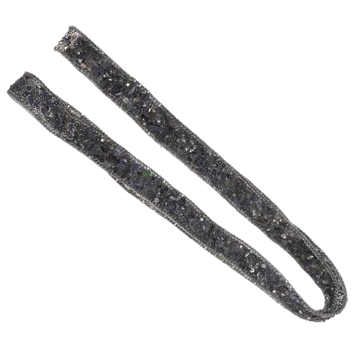 Lurrose 1 Stück Rhinestone Band mit Glitzerndem Schwarzes Diamant Band für Bastelarbeiten Hochtemperaturbeständig Einfach Zuschneidbar für Diy Projekte und Accessoires von Lurrose