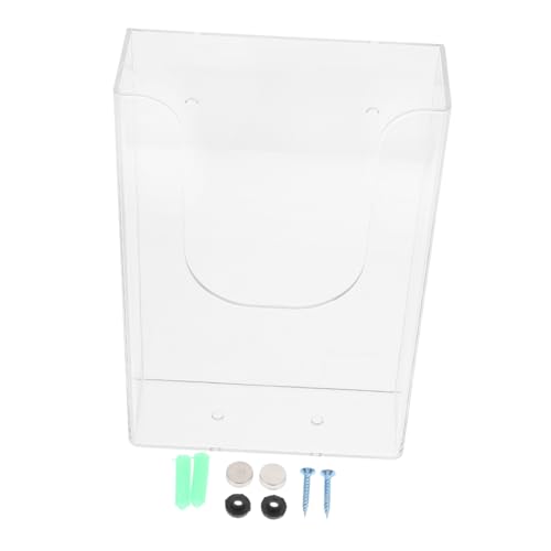 Lurrose 1 Stück Wandmontiertes Dokumentenablage Regal aus Kunststoff Transparente Datei Organizer Box für Büro und Zuhause Design für Briefe und von Lurrose
