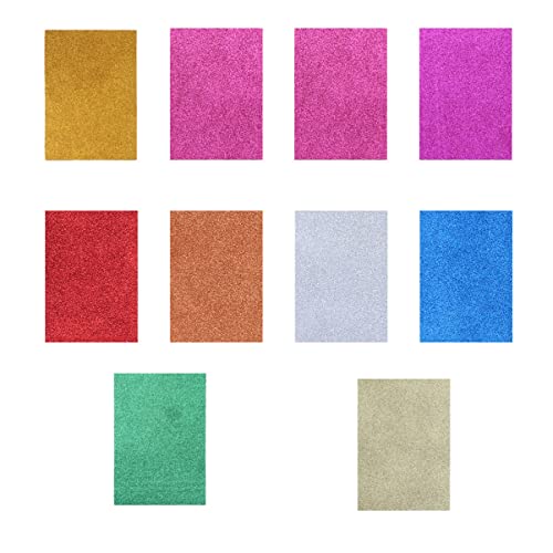 Lurrose 10 Blatt Glitzerpapier für Diy Bastelprojekte Buntes Bastelpapier für Scrapbooking Fotoalben Dekoration und Kreative Handarbeiten Zufällige Farben Leicht zu Lurrose 10 Blatt Glitzerpapier für Diy Bastelprojekte Buntes Bastelpapier für Scrapbooking Fotoalben Dekoration und Kreative Handarbeiten Zufällige Farben Leicht zu von Lurrose