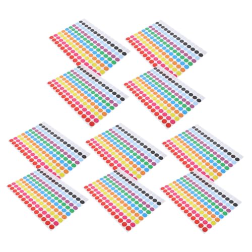 Lurrose 10 Blatt Punktaufkleber Farbcode-etiketten Kennzeichnungsaufkleber Aufkleber Für Buchetiketten Runde Selbstklebende Aufkleber Schuldiy Dot Transfers Abziehbilder Papier Lurrose 10 Blatt Punktaufkleber Farbcode-etiketten Kennzeichnungsaufkleber Aufkleber Für Buchetiketten Runde Selbstklebende Aufkleber Schuldiy Dot Transfers Abziehbilder Papier von Lurrose
