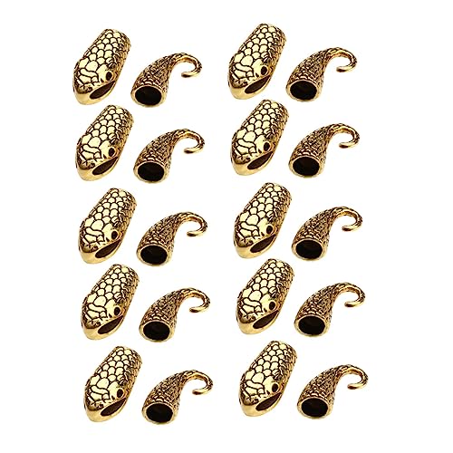 Lurrose 10 Paare Snake Haken Armbandverschlüsse Diy Schmuckherstellung Langlebigem Legierungsmaterial Einzigartiges Design für Kreative Projekte für Armbänder und Schmuckdesign von Lurrose
