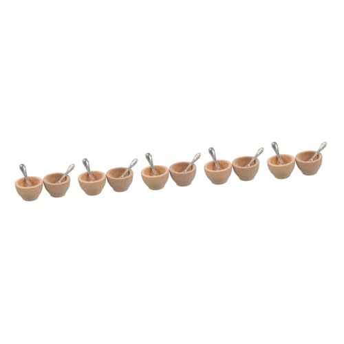 Lurrose 10 Sätze Puppe für Essen Mini-Schüsseln Zubehör Kleinkinder Mini-Hausküchenschüssel Miniatur -Stütze Miniaturen Essensdekor Miniaturutensilien Metall Beige Lurrose 10 Sätze Puppe für Essen Mini-Schüsseln Zubehör Kleinkinder Mini-Hausküchenschüssel Miniatur -Stütze Miniaturen Essensdekor Miniaturutensilien Metall Beige von Lurrose