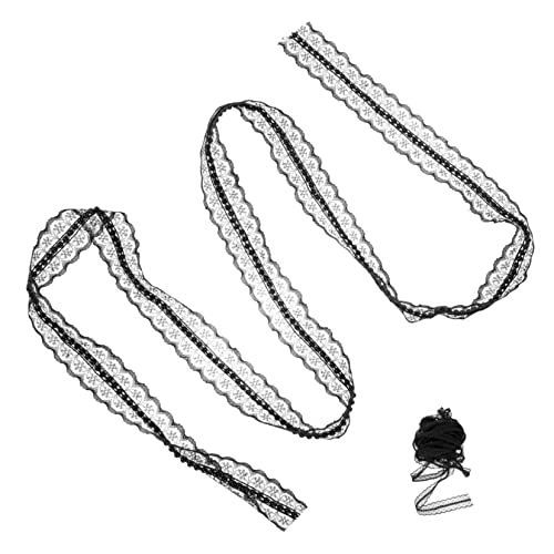 Lurrose 10 Stück Bänder nähen schwarzes Spitzenband Stoffband Schleife zerzaust für Stoffbesatz Spitzenband nähen Bekleidungsmaterial Spitzenbesatz zum Nähen Kleiderbänder Polyester Lurrose 10 Stück Bänder nähen schwarzes Spitzenband Stoffband Schleife zerzaust für Stoffbesatz Spitzenband nähen Bekleidungsmaterial Spitzenbesatz zum Nähen Kleiderbänder Polyester von Lurrose