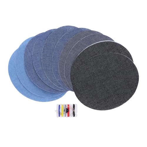 Lurrose 10 Stück Denim-Flicken zum Aufbügeln für die Reparatur von Kleidung, ovale Jeans-Flicken für Jeans, Jacken, Rucksäcke, Hüte, DIY-Kleidungsreparaturzubehör Lurrose 10 Stück Denim-Flicken zum Aufbügeln für die Reparatur von Kleidung, ovale Jeans-Flicken für Jeans, Jacken, Rucksäcke, Hüte, DIY-Kleidungsreparaturzubehör von Lurrose