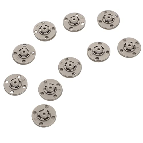 Lurrose 10 Stück Diy Metall Druckknöpfe Unsichtbare Knöpfe für Kleidung Handtaschen und Jeans Sand Silber Einfach zu Verwenden und Sicher für Kreative Projekte von Lurrose
