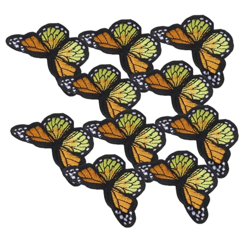 Lurrose 10 Stück Große Schmetterling Stickerei Bügelflicken Gelb Hochwertige Applikationen zum Aufbügeln für Diy Kleidung Jacken Taschen Zubehör Lurrose 10 Stück Große Schmetterling Stickerei Bügelflicken Gelb Hochwertige Applikationen zum Aufbügeln für Diy Kleidung Jacken Taschen Zubehör von Lurrose