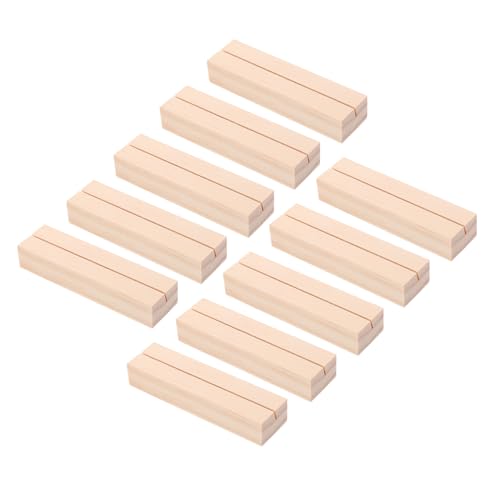 Lurrose 10 Stück Holz Kartenhalter Tischkartenhalter aus Unbehandeltem Kiefernholz für Hochzeit Party Bankett Elegante und Wiederverwendbare Kartenständer für Tischdekoration Lurrose 10 Stück Holz Kartenhalter Tischkartenhalter aus Unbehandeltem Kiefernholz für Hochzeit Party Bankett Elegante und Wiederverwendbare Kartenständer für Tischdekoration von Lurrose