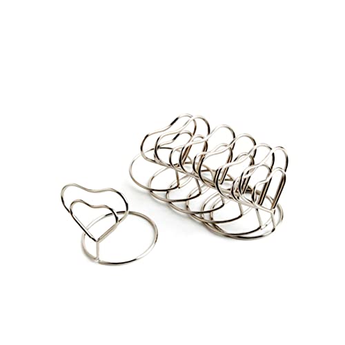 Lurrose 10 Stück Liebesring Clip Silberfarben Für Kreuzfahrten Hochzeiten Gästeandenken Empfang Herzschilder Süße Postkarten Draht Etikettenhalter Thanksgiving von Lurrose