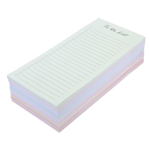 Lurrose 10 Stück Macaron Notizblöcke Bunte Selbstklebende Notizpads für To Do Listen Einkaufslisten und Planung Haftnotizen Pastellfarben für Büro Schule und Zuhause von Lurrose
