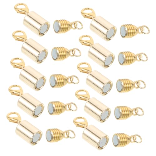 Lurrose 10 Stück Magnetische Schmuckschnalle Magnetverschlüsse Schmuckmagnet Magnetische Halskettenschnalle Magnetischer Schmuckverschluss Abnehmbarer Magnetverschluss Lurrose 10 Stück Magnetische Schmuckschnalle Magnetverschlüsse Schmuckmagnet Magnetische Halskettenschnalle Magnetischer Schmuckverschluss Abnehmbarer Magnetverschluss von Lurrose