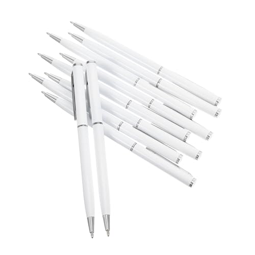 Lurrose 10 Stück Metall Kugelschreiber Drehmechanismus Schwarze Spitze Glattes Schreiben Business Kugelschreiber Für Büro Notizen Unterschriften Lurrose 10 Stück Metall Kugelschreiber Drehmechanismus Schwarze Spitze Glattes Schreiben Business Kugelschreiber Für Büro Notizen Unterschriften von Lurrose