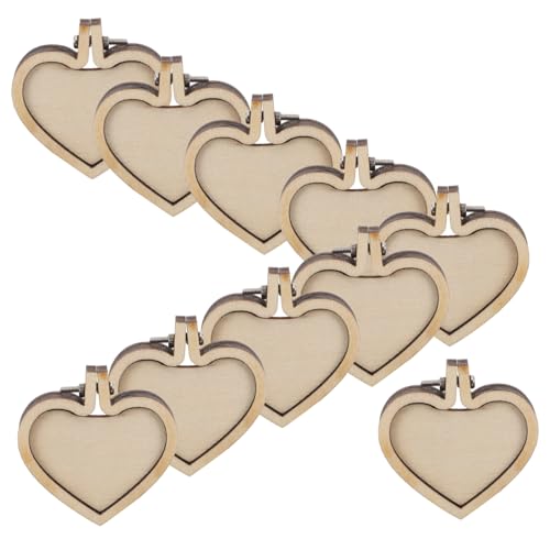 Lurrose 10 Stück Miniatur Stickrahmen Holz für Diy Anhänger und Dekoration Leichte Kreuzstich für Schmuckherstellung und Kreative Bastelprojekte Herzform Lurrose 10 Stück Miniatur Stickrahmen Holz für Diy Anhänger und Dekoration Leichte Kreuzstich für Schmuckherstellung und Kreative Bastelprojekte Herzform von Lurrose