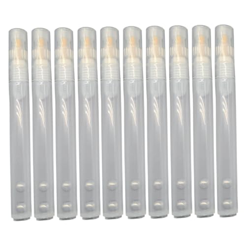 Lurrose 10 Stück Nachfüllbare Acrylfarben Marker Leere Filzstifte für Kreative Projekte Ergonomisch Gestaltet Einfach zu Befüllen Verwenden für Zeichnen und Markieren von Lurrose