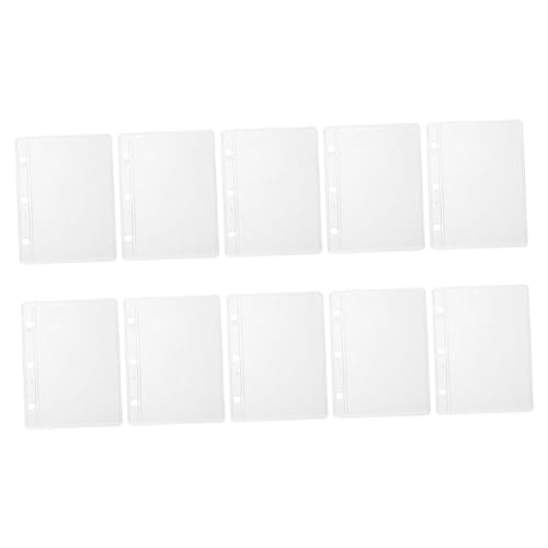 Lurrose 10 Stück Ordnertasche für Haushaltsbuch aufbewahrungssack storage pockets Bindemittel Notizbuch briefumschläge kleine Tascheneinlagen für Haushaltsbücher Mehrzweck-Budgeteinsatz von Lurrose