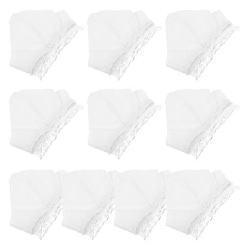 Lurrose 10 Stück Puppe Höschen Wiedergeborene Babypuppenwindeln Wiederverwendbare Puppenwindeln Babydoll Kleidung Puppe Kostüm Kleidung Wiedergeborenes Puppenzubehör Puppenkleid Stoff Weiß von Lurrose