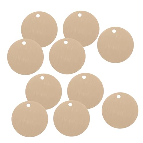 Lurrose 10 Stück Runde Messing Anhänger Leere Stanzmarken Robuste Diy Metalllabels für Schmuckherstellung Einfache Montage Stilvolles Design Vielseitig Einsetzbar für Bastel und Lurrose 10 Stück Runde Messing Anhänger Leere Stanzmarken Robuste Diy Metalllabels für Schmuckherstellung Einfache Montage Stilvolles Design Vielseitig Einsetzbar für Bastel und von Lurrose