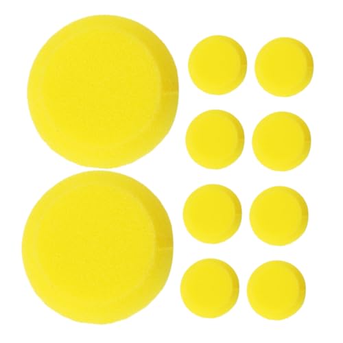 Lurrose 10 Stück Schwamm Zeichnungsbürste Malutensilien Für Schwämme Zum Malen Schwammbürstenstempel Maltschwämme Runder Schwammpinsel Malschwämme Malstempel Stempel Malen Yellow von Lurrose