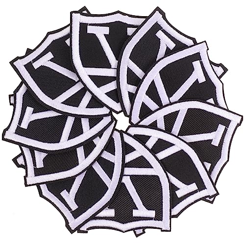 Lurrose 10 Stück Stoff marke Abzeichen Aufkleber Streifen Aufnäher für Taschen Soldatenabzeichen-Aufnäher Weste Patches stickerpappier stickrahmen Kleiderapplikation Applikation aufnähen von Lurrose