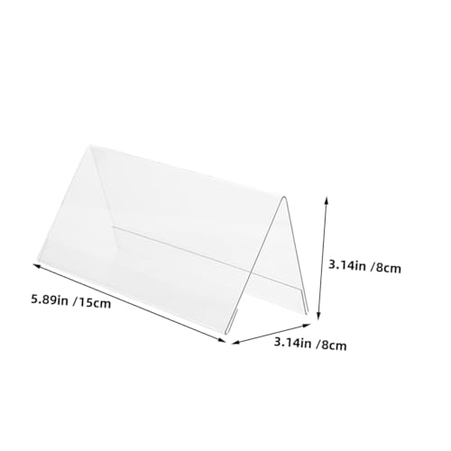 Lurrose 10 Stück Teiliges Acryl V Förmiges Namensschild Transparente Doppelseitige Tischaufsteller für Büro Konferenz Schulveranstaltungen Stabile Langlebige Displayhalterungen Lurrose 10 Stück Teiliges Acryl V Förmiges Namensschild Transparente Doppelseitige Tischaufsteller für Büro Konferenz Schulveranstaltungen Stabile Langlebige Displayhalterungen von Lurrose