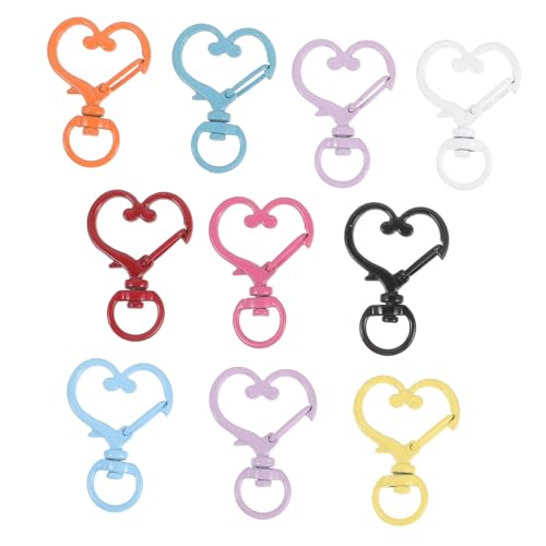 Lurrose 10 Stück Teiliges Drehbare Metall Ring Verschlüsse für Diy Schlüsselanhänger Taschenriemen und Schmuckherstellung Stabile Langlebige Ringe zum Basteln und Annähen Vielseitig von Lurrose