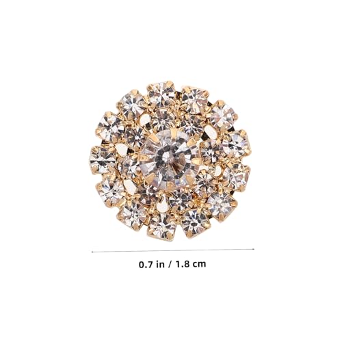 Lurrose 10 Stück Teiliges Flache Runde Strass Dekorationen Goldfarben Diy Schmuckanhänger für Party Hochzeit Alltagsmode Einfache Anbringung Vielseitig Kombinierbar Accessoires Lurrose 10 Stück Teiliges Flache Runde Strass Dekorationen Goldfarben Diy Schmuckanhänger für Party Hochzeit Alltagsmode Einfache Anbringung Vielseitig Kombinierbar Accessoires von Lurrose